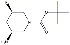 tert-butyl (3S,5R)-3-amino-5-fluoropiperidine-1-carboxylate Structure
