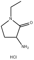 3-氨基-1-乙基吡咯烷-2-酮盐酸,2059932-38-4,结构式