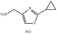 (2-cyclopropyl-1,3-thiazol-4-yl)methanamine dihydrochloride Struktur