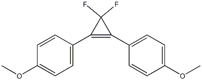 4,4'-(3,3-Difluorocycloprop-1-ene-1,2-diyl)bis(methoxybenzene), 98% Structure