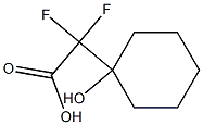 2,2-difluoro-2-(1-hydroxycyclohexyl)acetic acid Structure