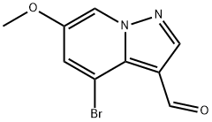 Pyrazolo[1,5-a]pyridine-3-carboxaldehyde, 4-bromo-6-methoxy-,2068065-03-0,结构式