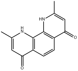 1,10-Dihydro-2,9-dimethyl-1,10-phenanthroline-4,7-dione 结构式
