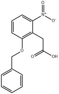 2-(2-(benzyloxy)-6-nitrophenyl)acetic acid 化学構造式