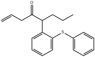 5-(2-(phenylthio)phenyl)oct-1-en-4-one Struktur