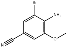 4-氨基-3-溴-5-甲氧基苯甲腈, 2089041-57-4, 结构式