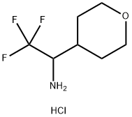 2,2,2-trifluoro-1-(oxan-4-yl)ethan-1-amine hydrochloride Structure