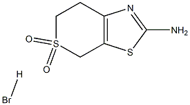 2-amino-4H,6H,7H-5lambda6-thiopyrano[4,3-d][1,3]thiazole-5,5-dione hydrobromide Struktur