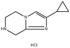 2-Cyclopropyl-5,6,7,8-tetrahydroimidazo[1,2-a]pyrazine hydrochloride Structure