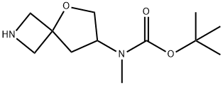 tert-butyl methyl(5-oxa-2-azaspiro[3.4]octan-7-yl)carbamate Struktur