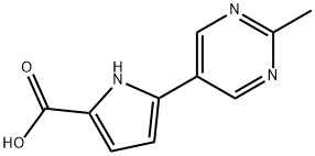 5-(2-methylpyrimidin-5-yl)-1H-pyrrole-2-carboxylic acid Structure