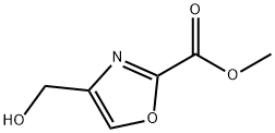 4-Hydroxymethyl-oxazole-2-carboxylic acid methyl ester 结构式