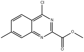 methyl 4-chloro-7-methylquinazoline-2-carboxylate 化学構造式