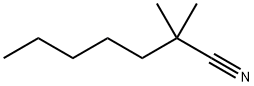 Heptanenitrile, 2,2-dimethyl- 化学構造式