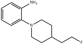 2-(4-(2-fluoroethyl)piperidin-1-yl)aniline 化学構造式