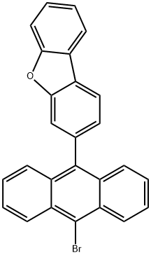 3-(10-bromo-9-anthracenyl)Dibenzofuran Struktur