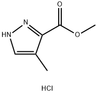 methyl 4-methyl-1H-pyrazole-3-carboxylate hydrochloride Struktur