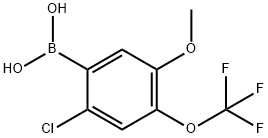 [2-Chloro-5-methoxy-4-(trifluoromethoxy)phenyl]boronic acid Structure