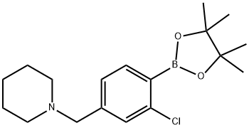 1-(3-Chloro-4-(4,4,5,5-tetramethyl-1,3,2-dioxaborolan-2-yl)benzyl)piperidine|1-(3-氯-4-(4,4,5,5-四甲基-1,3,2-二氧硼杂环戊烷-2-基)苯基)哌啶