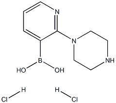 2-PIPERAZINOPYRIDINE-3-BORONIC ACID DIHCL Structure