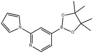 2-(1H-pyrrol-1-yl)-4-(4,4,5,5-tetramethyl-1,3,2-dioxaborolan-2-yl)pyridine Structure