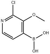 2-Chloro-3-methoxypyridine-4-boronic acid 化学構造式