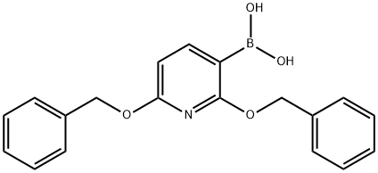 2,6-Bis(benzyloxy)pyridine-3-boronic acid Struktur