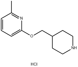 2-methyl-6-[(piperidin-4-yl)methoxy]pyridine dihydrochloride Structure