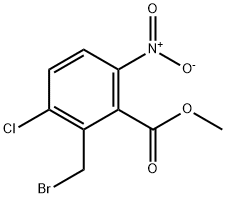methyl 2-(bromomethyl)-3-chloro-6-nitrobenzoate, 2098310-08-6, 结构式