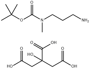 N-(3-Aminopropyl)-N-methylcarbamic acid tert-butyl ester citrate hydrochloride Structure