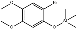 (2-Bromo-4,5-dimethoxyphenoxy)trimethylsilane Struktur