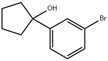 1-(3-Bromophenyl)cyclopentan-1-ol, 210826-69-0, 结构式