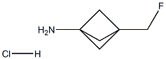 3-(fluoromethyl)bicyclo[1.1.1]pentan-1-amine hydrochloride Structure