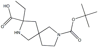2-(叔丁基)8-乙基2,7-二氮杂螺[4.4]壬烷-2,8-二羧酸酯,2112190-69-7,结构式