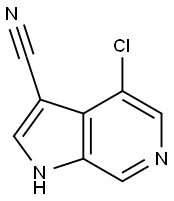 4-chloro-1H-pyrrolo[2,3-c]pyridine-3-carbonitrile Structure