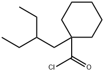 Cyclohexanecarbonyl chloride, 1-(2-ethylbutyl)- 化学構造式
