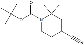 tert-butyl 4-cyano-2,2-dimethylpiperidine-1-carboxylate, 2122117-50-2, 结构式