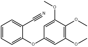 2-(3,4,5-trimethoxyphenoxy)benzonitrile 化学構造式