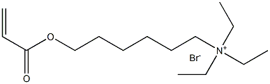 6-(acryloyloxy)-N,N,N-triethylhexan-1-aminium bromide Struktur