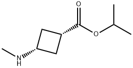 Cyclobutanecarboxylic acid, 3-(methylamino)-, 1-methylethyl ester, cis- 化学構造式