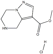 4,5,6,7-四氢吡唑并[1,5-A]吡嗪-3-羧酸甲酯盐酸盐, 2137768-58-0, 结构式