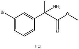 methyl 2-amino-2-(3-bromophenyl)propanoate hydrochloride Struktur