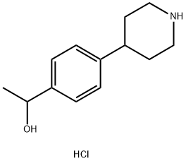 1-(4-(piperidin-4-yl)phenyl)ethan-1-ol hydrochloride Structure