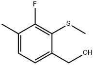 [3-Fluoro-4-methyl-2-(methylsulfanyl)phenyl]methanol, 2145093-92-9, 结构式