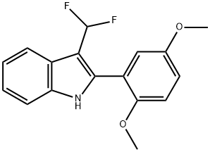 3-(Difluoromethyl)-2-(2,5-dimethoxyphenyl)-1H-indole Structure