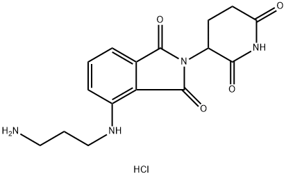 4-[(3-Aminopropyl)amino]-2-(2,6-dioxopiperidin-3-yl)isoindoline-1,3-dione HCl,2154342-45-5,结构式
