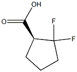 (S)-2,2-difluorocyclopentane-1-carboxylic acid Structure