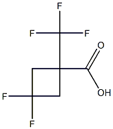 3,3-二氟-1-(三氟甲基)环丁烷-1-甲酸, 2167095-52-3, 结构式