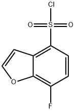 4-Benzofuransulfonyl chloride, 7-fluoro- Struktur