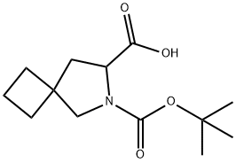 6-Azaspiro[3.4]octane-6,7-dicarboxylic acid, 6-(1,1-dimethylethyl) ester 化学構造式